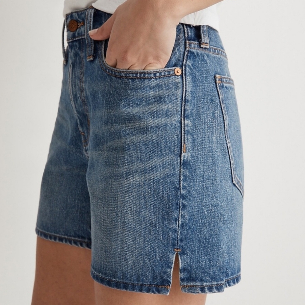 *NWT* Madewell Relaxed Mid-Length Denim Shorts - Picture 11 of 11
